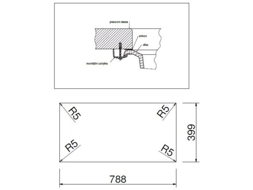 Set Sinks Amanda 860 Duo Metalblack + Vitalia GR