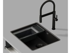Dřezová baterie Blanco CULINA-S Mini II PVD černá matná, sprcha s přepínáním - 2
