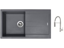 Set Sinks AMANDA 860 Titanium + baterie Sinks MIX 35 PROF S chrom Set Sinks AMANDA 860 Titanium + baterie Sinks MIX 35 PROF S chrom
