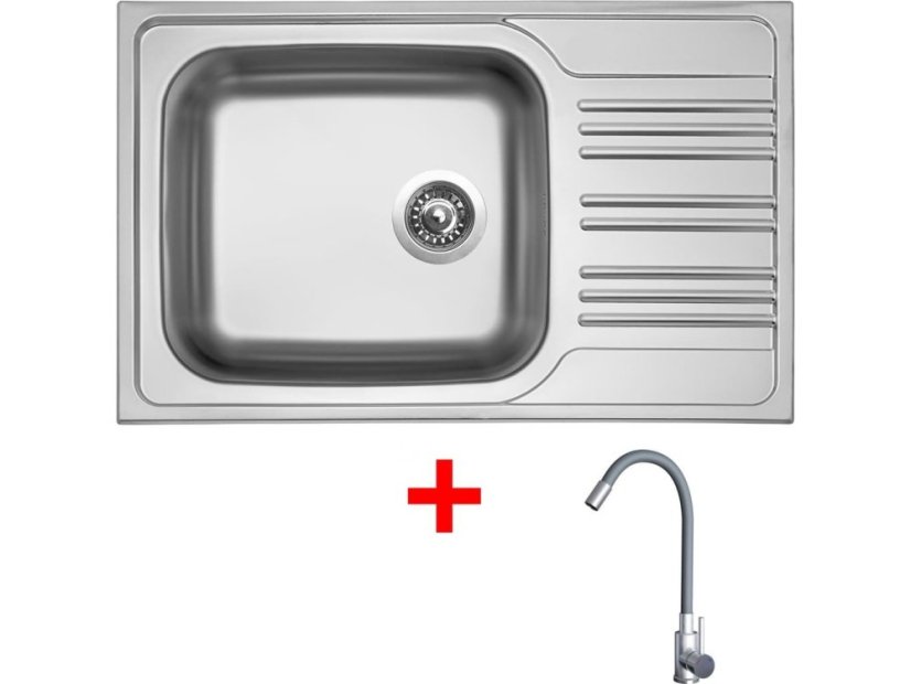 Sinks STAR 780 XXL + ELASTA nerez/sivá Sinks STAR 780 XXL + ELASTA nerez/sivá