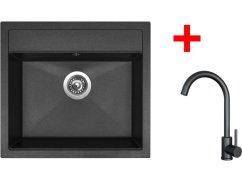 Sinks SOLO 560 Granblack + ARCO černá matná