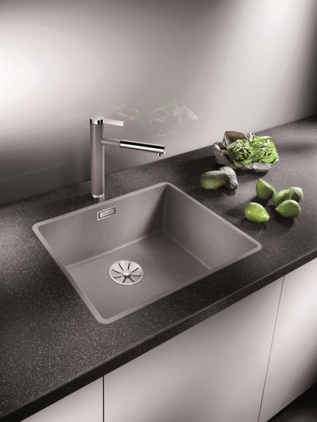 Granitový drez Blanco SUBLINE 500 F biela soft