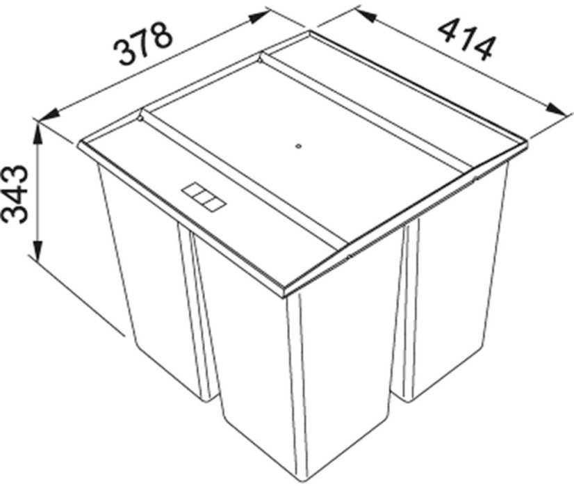 Odpadkový kôš Franke Easysort 450-1-2