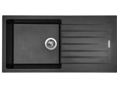 Set Sinks Perfecto 1000 Metalblack + Vitalia Metalblack - 2