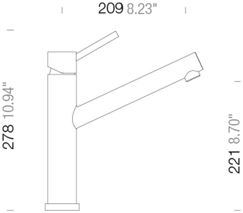 Dřezová baterie Schock Altos W Masivní nerezová ocel