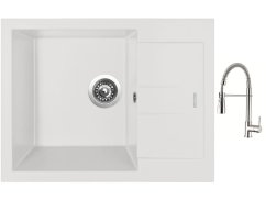 Set Sinks AMANDA 650 Milk + baterie Sinks MIX 35 PROF S chrom Set Sinks AMANDA 650 Milk + baterie Sinks MIX 35 PROF S chrom