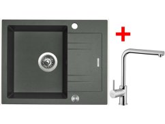 Sinks LINEA 600 XC Titanium + Elka Sinks LINEA 600 XC Titanium + Elka