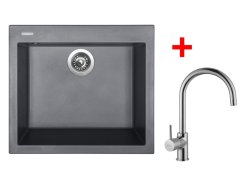 Set Sinks Cube 560 Titanium + Vitalia - 1