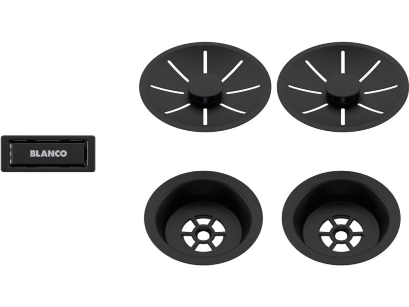 Odtoková sada s přepadem C-overflow, černá matná Black Edition - obrázek 1 Odtoková sada s přepadem C-overflow, černá matná Black Edition - obrázek 1