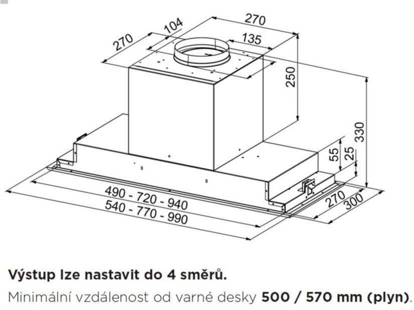 Vestavná digestoř Faber VICTORY 2. 0 X A77