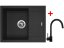 Sinks LINEA 600 Granblack + Vitalia čierná matná