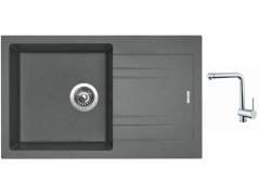 Set Sinks LINEA 780 N Titanium + batéria Sinks MIX 3 chróm Set Sinks LINEA 780 N Titanium + batéria Sinks MIX 3 chróm