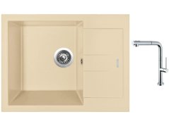 Set Sinks AMANDA 650 Sahara + baterie Sinks SLIM S2 kartáčovaná