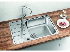 Nerezový drez Blanco LEMIS XL 6 S-IF Compact nerez kartáčovaný s excentrom