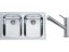 Set Franke LLX 620 Nerez + batéria Franke FC 9290 ORBIT Nerez