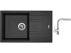 Set Sinks LINEA 780 N Metalblack + batéria Sinks ENIGMA S chróm Set Sinks LINEA 780 N Metalblack + batéria Sinks ENIGMA S chróm