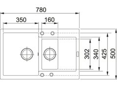 Granitový drez Franke MRG 651-78 Onyx