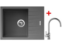 Sinks PERFECTO 650 Titanium + Vitalia Sinks PERFECTO 650 Titanium + Vitalia