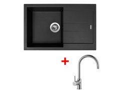 Set Sinks Amanda 780 Pureblack + Vitalia Set Sinks Amanda 780 Pureblack + Vitalia