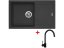 Set Sinks Linea 780 Granblack + Vitalia čierna matná