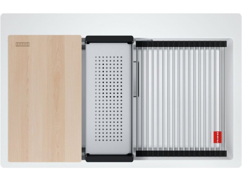 Granitový dřez Franke KNG PRO 610-73 Bílá-led - 2