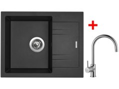 Sinks LINEA 600 Metalblack + Vitalia Sinks LINEA 600 Metalblack + Vitalia