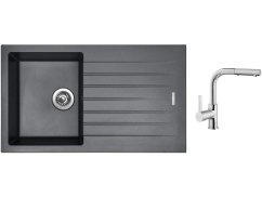 Set Sinks PERFECTO 860 Titanium + batéria Sinks ENIGMA S chróm Set Sinks PERFECTO 860 Titanium + batéria Sinks ENIGMA S chróm