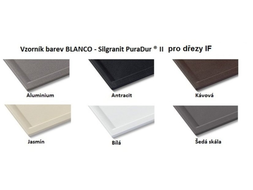 Granitový drez Blanco AXIA II 5 S-F sivá skala drez vpravo s excentrom prísluš.