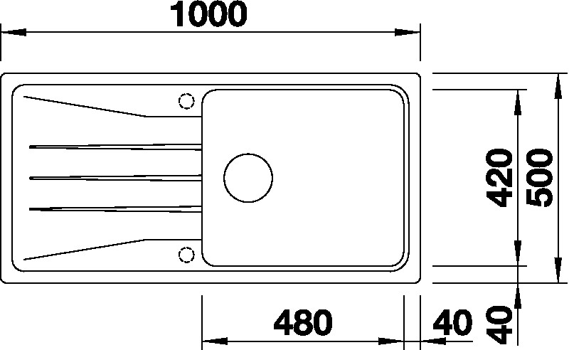 Granitový dřez Blanco SONA XL 6 S šedá vulkan
