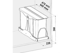 Sinks PATTY 30 1x8l+ 1x16l