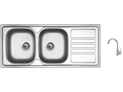 Set Sinks OKIO 1160 DUO V matný + baterie Sinks MIX 35 chrom Set Sinks OKIO 1160 DUO V matný + baterie Sinks MIX 35 chrom