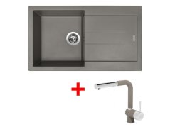 Set Sinks Amanda 860 Truffle + Mix 3 P GR Set Sinks Amanda 860 Truffle + Mix 3 P GR