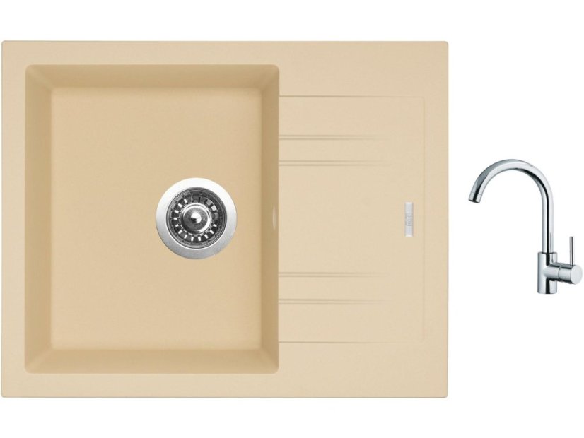 Set Sinks LINEA 600 N Sahara + batéria Sinks MIX 35 chróm