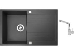 Set Sinks GRANDE 800 Granblack + batéria Sinks MIX 350 P chróm