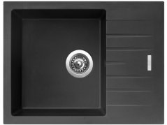 Sinks PERFECTO 650 Pureblack + ELASTA S čierná matná