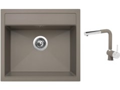 Set Sinks SOLO 560 Truffle + baterie Sinks MIX 3 P Truffle Set Sinks SOLO 560 Truffle + baterie Sinks MIX 3 P Truffle