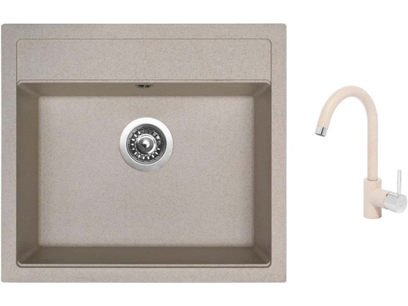 Set Sinks SOLO 560 Avena + baterie Sinks MIX 35 Avena