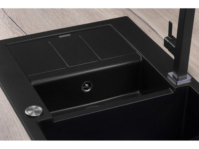 Granitový drez Concept DG205C60bc Cubis Čierny - 4