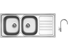 Set Sinks OKIO 1160 DUO V matný + baterie Sinks VITALIA chrom