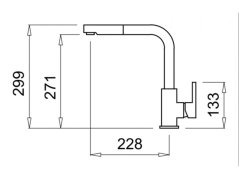 Dřezová baterie Elleci C02 Shell Plus G43
