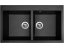 Set Sinks AMANDA 860 DUO Metalblack + batéria Sinks SLIM S2 kartáčovaná