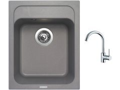 Set Sinks CLASSIC 400 Titanium + batéria Sinks MIX 35 chróm Set Sinks CLASSIC 400 Titanium + batéria Sinks MIX 35 chróm