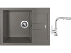Set Sinks AMANDA 650 Truffle + batéria Sinks ENIGMA S chróm