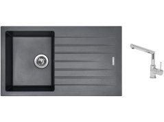 Set Sinks PERFECTO 860 Titanium + baterie Sinks MIX 350 P chrom Set Sinks PERFECTO 860 Titanium + baterie Sinks MIX 350 P chrom