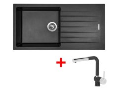 Set Sinks Perfecto 1000 Metalblack + Mix 3 P GR Set Sinks Perfecto 1000 Metalblack + Mix 3 P GR