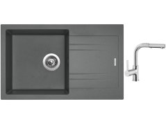 Set Sinks LINEA 780 N Titanium + batéria Sinks ENIGMA S chróm Set Sinks LINEA 780 N Titanium + batéria Sinks ENIGMA S chróm