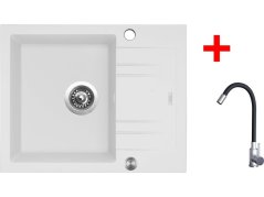Sinks LINEA 600 XC Milk + Elasta nerez/čierná Sinks LINEA 600 XC Milk + Elasta nerez/čierná