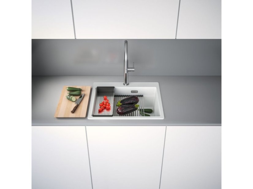 Granitový dřez Franke KNG PRO 610-53 Bílá-led - 8