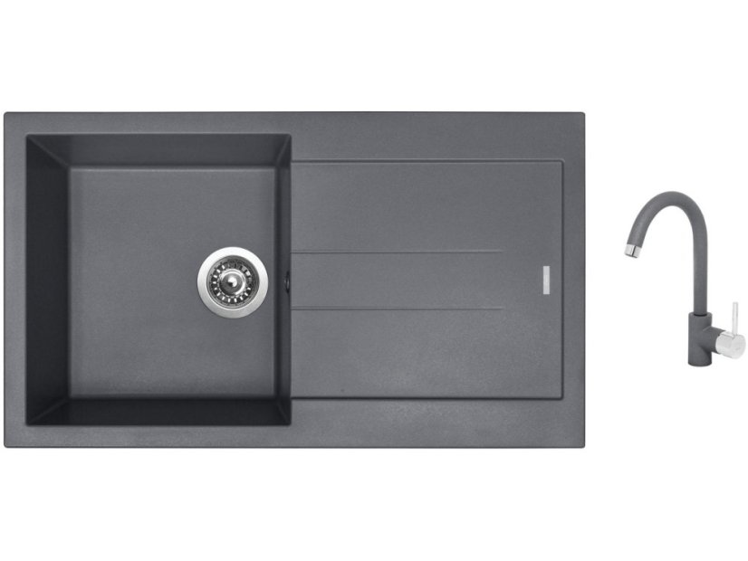 Set Sinks AMANDA 860 Titanium + baterie Sinks MIX 35 Titanium