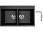 Set Sinks AMANDA 860 DUO Metalblack + batéria Sinks SLIM S2 kartáčovaná